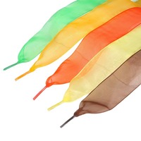 Ruban plat large en polyester et satin de soie, largeur 4 cm, couleur bonbon, dentelle princesse pour décorations de chaussures toutes saisons