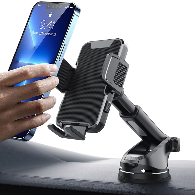Universal Desk Suction Cup Cell Phone Holder Silicone Car Mount Mobile Holder 360 Degree Adjustable Phone Holder for Car