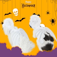 Halloween Noël Chat Chien Pet Costume Solide Ailes D'ange Forme Outfit pour Festival pour Été Hiver Printemps Fait de Polyester