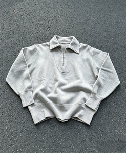 JME <b>Zip</b>-Up Sweatshirt Men's Regular Sleeve Fleece Cotton Autumn Wear Front Logo Knitted Sweatshirt - Product Image 1