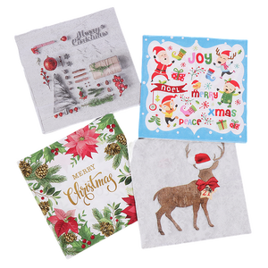 <span class=keywords><strong>Serviettes</strong></span> en <span class=keywords><strong>papier</strong></span> imprimées personnalisées pour cocktails, restaurants, fêtes de Noël, couleur rouge - Product Image 2