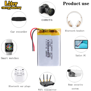 Baterai Lipo isi ulang 703050 1200mah 3.7v baterai Lithium Li Ion surya kantong PCM kapasitas tinggi baterai Lithium Ion - Product Image 5