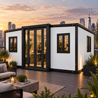 Maison modulaire de 20 pieds pour toiture, construction préfabriquée, maison conteneur extensible pour usage résidentiel