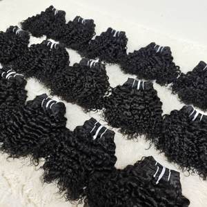 Letsfly Afro Kinky Curly ผมบราซิลแท้ 100% ขนาด 12 นิ้ว น้ำหนัก 30 กรัม/ชิ้น ช่อผมธรรมชาติ Remy 9A ต่อผมแบบขายส่ง - Product Image 4