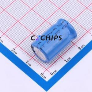 Condensateur électrolytique en aluminium à encliquetage MAL213668221E3, composant traversant (THT), D12.5xL22mm 220uF 20% 63V 5mm - Product Image 1