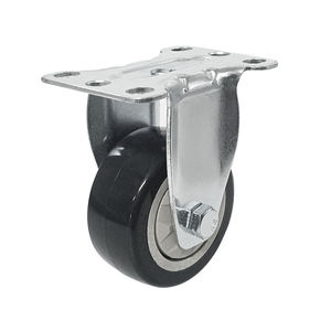 Hersteller Mittelgroße 3-4-5-Zoll 100mm rotierende universelle Polyurethan-Schwarz rollen - Product Image 5