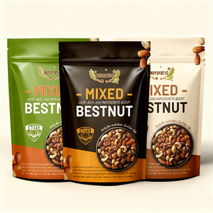 Tùy chỉnh Nắp kéo đứng lên <span class=keywords><strong>Ziplock</strong></span> mùi bằng chứng đậu phộng phân hủy sinh học thực phẩm cấp nhựa gói túi Mylar cho 500g hạt khô - Product Image 1