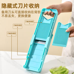 Dropshipping Shopify Double Door Vegetable Shredder Slicer With 5 Blades Kitchen Tool For <b>Potato</b> Carrot Safe Efficient Grater - Product Image 6