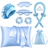 Set de Rizador de Pelo LED sin Calor para Peinado con Antifaz y Gorro para Dormir, Envío Directo Disponible
