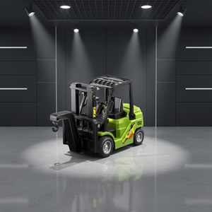 Chariot élévateur RC miniature 1:64 prêt à l'emploi pour intérieur <span class=keywords><strong>et</strong></span> extérieur - Modèle réaliste en alliage, contrôle par application, lumières LED/son, charge TYPE-C - Product Image 2