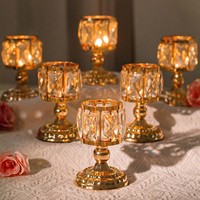 Supports de bougies et coupelles en fer de style européen pour la décoration intérieure, ornements de mariage, artisanat, en provenance de Chine, emballés