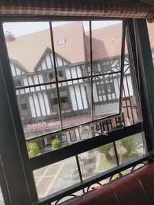 Fenêtres d'auvent de gril <span class=keywords><strong>en</strong></span> acier bicolore de style rétro personnalisées grilles <span class=keywords><strong>en</strong></span> <span class=keywords><strong>fer</strong></span> forgé à double vitrage ouverture horizontale pour les maisons - Product Image 6