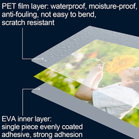 QUAFF gros Film de stratification A3 A4 3R 4R 5R ID taille 60 micro à 250 micro Film de protection PET pour papier Photo