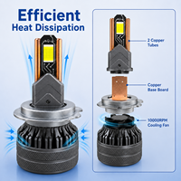 Phare LED Super Lumineux Flip 4575 80mil H3 90W 9000LM à Double Tubes en Cuivre IP67 – Vente en Gros Fabricant SFIDA V10
