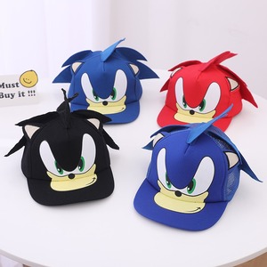 Casquettes de baseball sportives unisexes 5 panneaux pour enfants, style streetwear, casquettes hip-hop à visière plate Sonic Mouse pour garçons et filles - Product Image 1