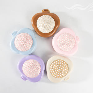 Многофункциональная дорожная расческа-подушка 2-в-1 с мягкой щетиной, портативная, компактная, карманная, с мини-складным зеркалом - Product Image 1