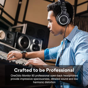<span class=keywords><strong>OneOdio</strong></span>-auriculares con Monitor 80 para estudio, audífonos de espalda abierta para edición de mezcla Mastering, 250 Ohm, orejeras de terciopelo - Product Image 5