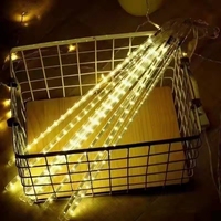 Guirlandes lumineuses de Noël en gros, effet pluie de météores, 7 couleurs, étanches, tubes lumineux pour mariage, décoration de scène
