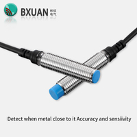 Capteur de Proximité Étanche BXUAN M8 M12 M18 M30 24V NPN PNP NO NC, Distance de Détection 2mm-25mm, Interrupteur de Proximité Inductif DC AC