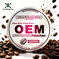 Poudre d'extrait de Crinière de Lion en Sachets, Vitamine C Sauvage, à Base de Plantes pour le Soutien Cognitif, CAN OEM Vente en Gros X Labworks