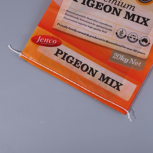 Sacchi in Tessuto Plastico Laminato Interno Stampato per Mangime Uccelli Pappagalli Confezione Cereali Sacchi Gialli 20kg per Mangime Uccelli - Product Image 2