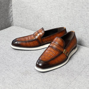 Fashion formal business casual style wedding lace-up men's genuine leather new large size <b>shoes</b> - Product Image 4