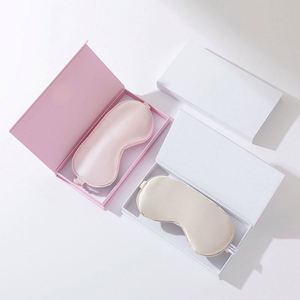 Adjustable Silk Sleep Softest Breathable Satin Sleeping <b>Eye</b> <b>Mask</b> Box for Airplane Travel Rest Gift - Product Image 1