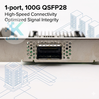 Carte d'interface réseau Ethernet filaire MCX515A-CCAT Mellanox CX-5 100GbE QSFP28 1 port PCIe3.0x16 pour serveur en stock