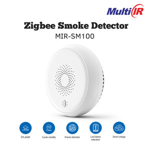 Détecteur <span class=keywords><strong>de</strong></span> fumée photoélectrique standard Zigbee, alarme incendie compatible avec Home Assistant, batterie 5 ans, sirène 85 dB, montage au plafond - Product Image 1