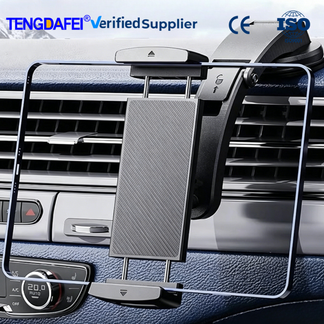 Hot Sale Heavy Duty 360 Rotation Car Tablet Phone Bracket Dashboard Windshield Headrest iPad Holder Snap-on Installation for