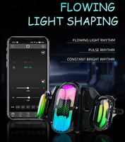 Feu arrière LED Fazzio 125 contrôlé par application, certifié E-Mark SGS, haute luminosité, multi-modes, feu de freinage et clignotant pour moto