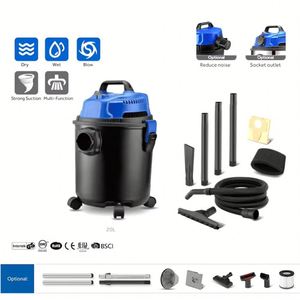 Aspirateur industriel multifonctionnel électrique humide et sec 20L/30/40/50/60/70L pour usage extérieur, hôtelier et garage, installation sur tambour - Product Image 6