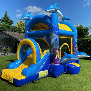 Castillo inflable acuático con tobogán, brincolín inflable para fiestas, casa de brinco para niños - Product Image 5