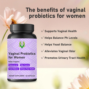 Probiotiques vaginaux naturels de bonne qualité pour femmes, en capsules, contenant un complexe probiotique, favorisent la santé vaginale, santé pour les femmes - Product Image 3