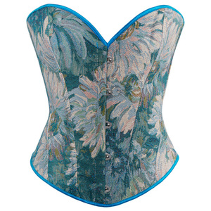 omen's Vintage Floral Jacquard Bustier Corset Sweetheart Neck Strapless Waist <strong>Trainer</strong> Body Shaper for Party Wedding <strong>Prom</strong> OEM/ODM - Product Image 2