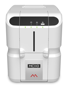 Elegante Avant-Garde Mc110 Impresora de tarjetas de identificación de PVC de doble cara Mini automática 300dpi Resolución Ethernet Plástico para uso en la oficina - Product Image 5