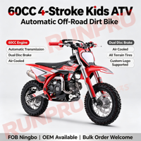 Quad 4 roues automatique RUNPRO 60cc 4 temps refroidi par air, à essence, pour jeunes, tout-terrain, avec frein à disque, 40-60 km/h, à vendre