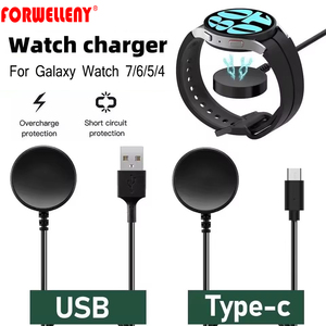 Caricabatterie per Galaxy <span class=keywords><strong>Watch</strong></span> Ultra/8 Classic, Cavo di Ricarica Tipo C per <span class=keywords><strong>Samsung</strong></span> <span class=keywords><strong>Watch</strong></span> 7/8/6/<span class=keywords><strong>5</strong></span> <span class=keywords><strong>Pro</strong></span>/3/4 Active 2, Caricatori in Alluminio - Product Image 2
