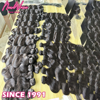 Cheveux humains vierges bouclés et ondulés NewWave vietnamiens et birmans, qualité 9A-15A, cuticules alignées, lot de tissage