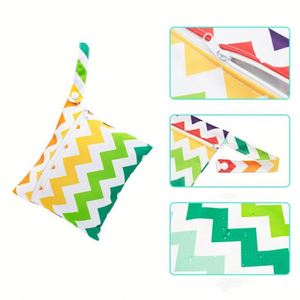 Custom Logo Reusable Mini Wet Cloth <b>Menstrual</b> Breast <b>Pads</b> 7X5.5 Inch Swim Diaper Zipper Bag Promotional Gifts - Product Image 4