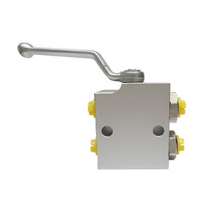 Bloc distributeur de vanne directionnelle hydraulique multi-voies à trois voies usiné sur mesure avec corps de vanne intégré - Product Image 1