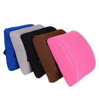 Chaise de bureau en polyester tricoté et coussin de soutien lombaire en mousse à mémoire de forme pour siège de voiture