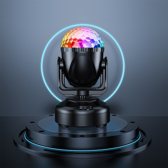 New Blue Tooth Mini LED RGB Move Head Beam Light Remote Control KTV Party LED Crystal Ball Light