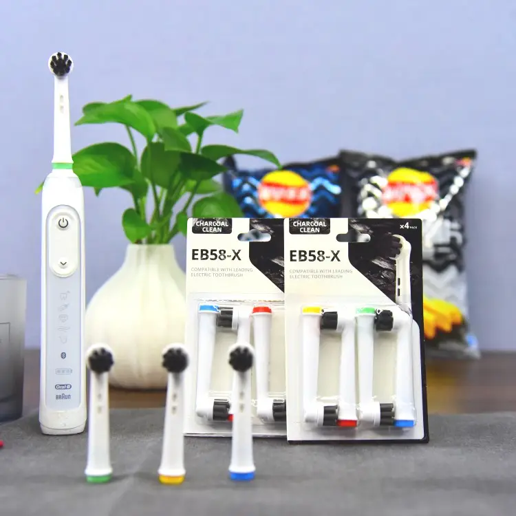 Electric Round Toothbrush Heads Plenty of Models of Brand Toothbrush heads Charcoal