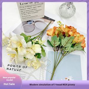 Bouquets de pivoines de style coréen, meubles de jardin, fleurs artificielles, fleurs artificielles artisanales, accessoires de photographie - Product Image 4