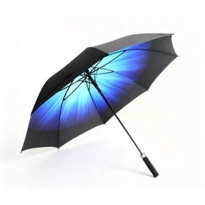 Automatic Open Close Golf Cart <b>Umbrella</b> with Fiberglass Ribs 190T Pongee All-Season Heavy Wind Storm Proof Protection - Product Image 5