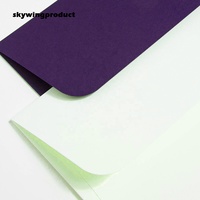 Sac à documents Skywingproduct fabriqué en Chine, en papier écologique violet, économique, résistant, format A7, sur mesure, pour le bureau, l'école, la papeterie