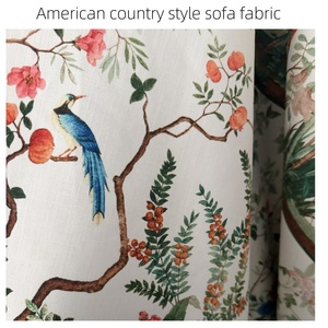 Искусственный лен в деревенском стиле, ткань для обивки диванов, цифровая печать, льняная ткань для диванов - Product Image 2