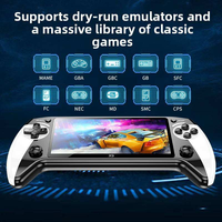 Console de jeu portable X9 avec écran de 5,5 pouces, 8 émulateurs et Wi-Fi - Appareil rétro portable