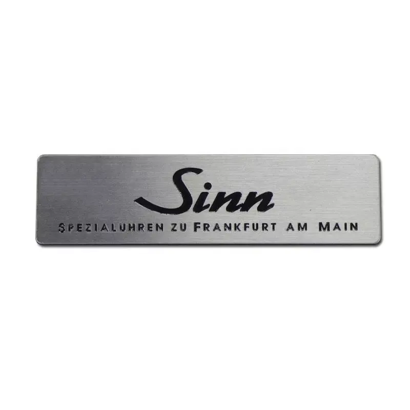 Wholesale 3d Embossed Brass stainless steel Name Tag Sign Custom Metal Nameplate For Logo Engraving
